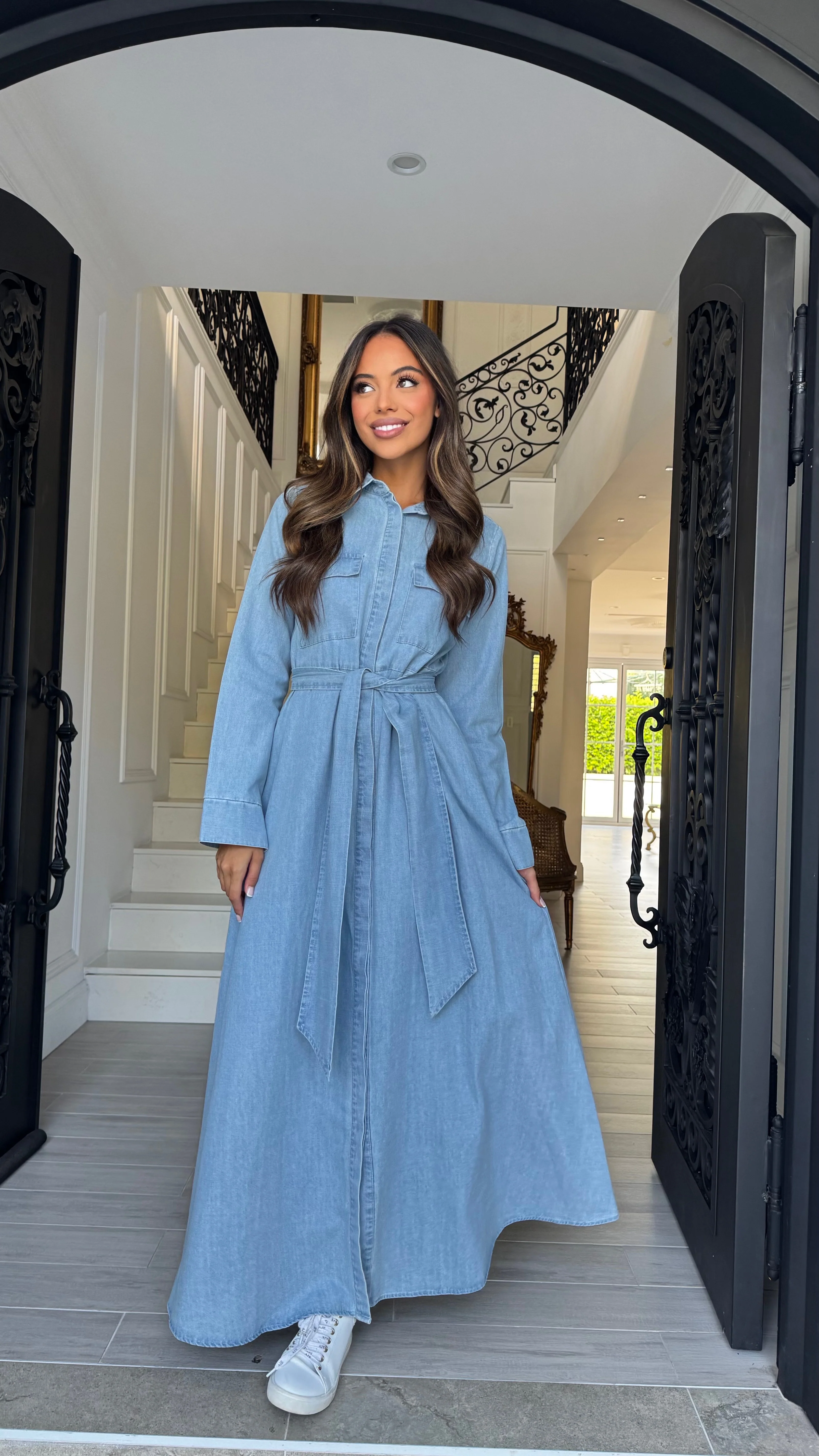 Alira Denim Dress - Image 4