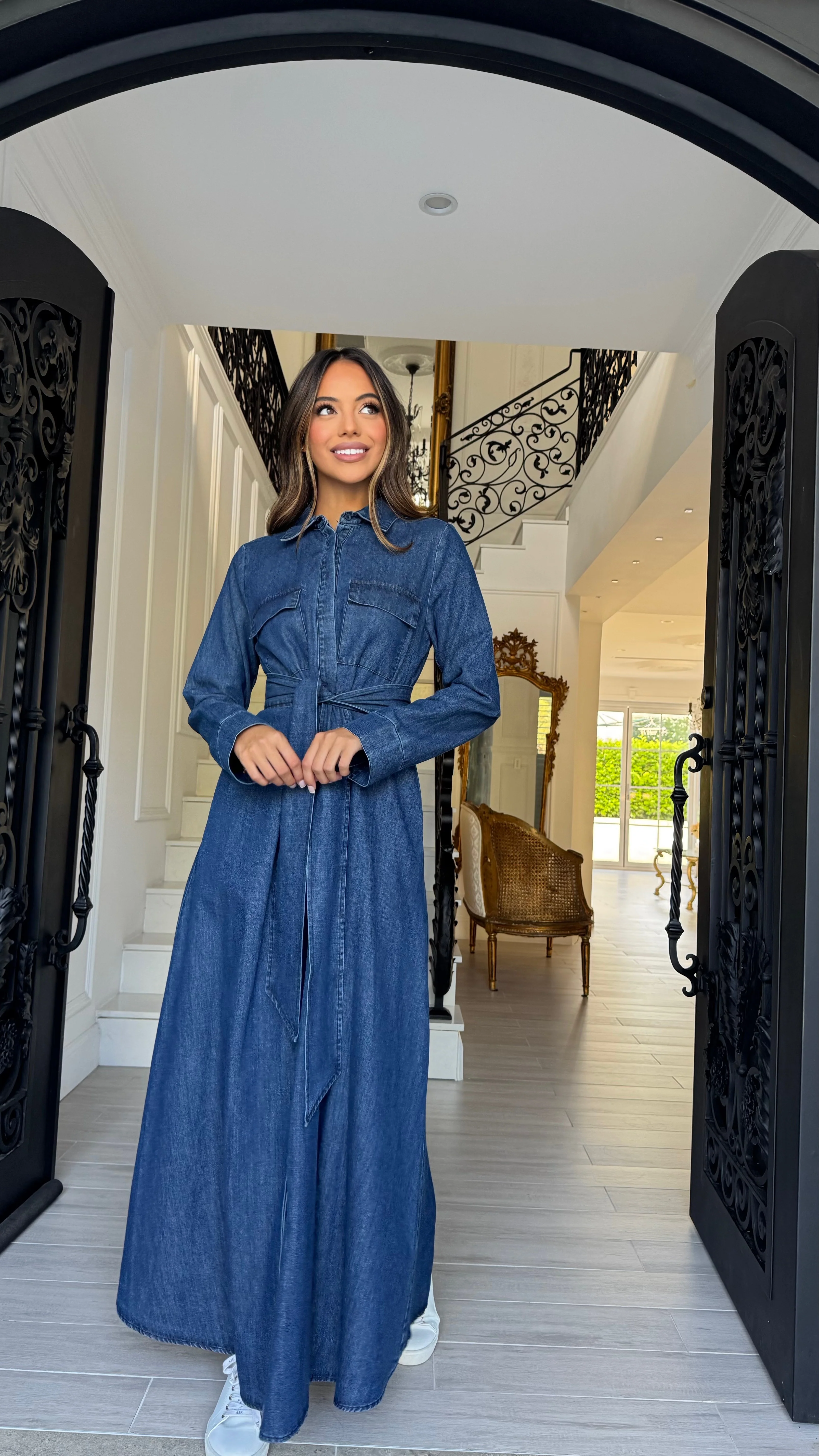 Alira Denim Dress - Image 6