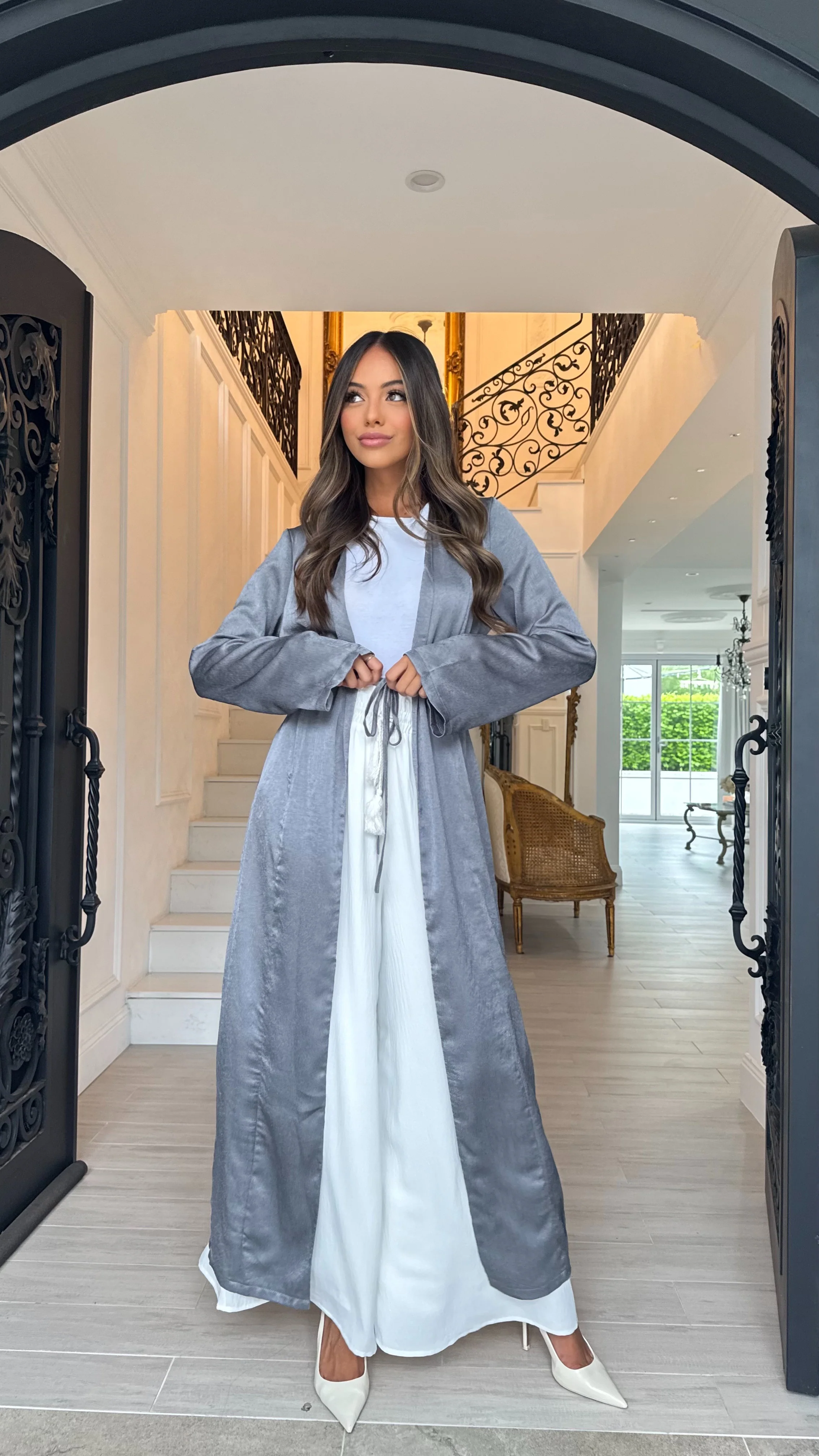 Alira Satin Drape Cape - Image 10