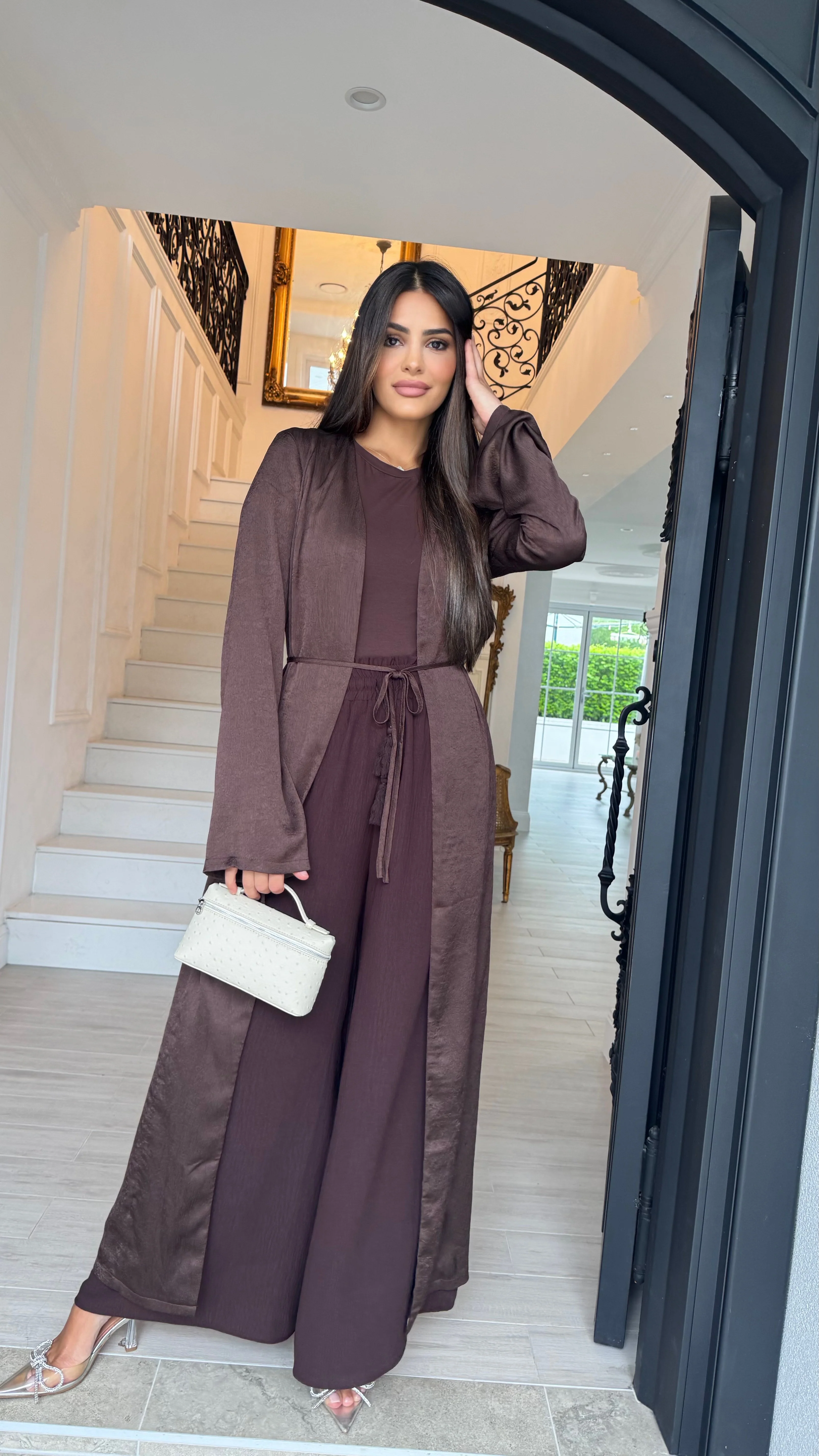 Alira Satin Drape Cape - Image 6
