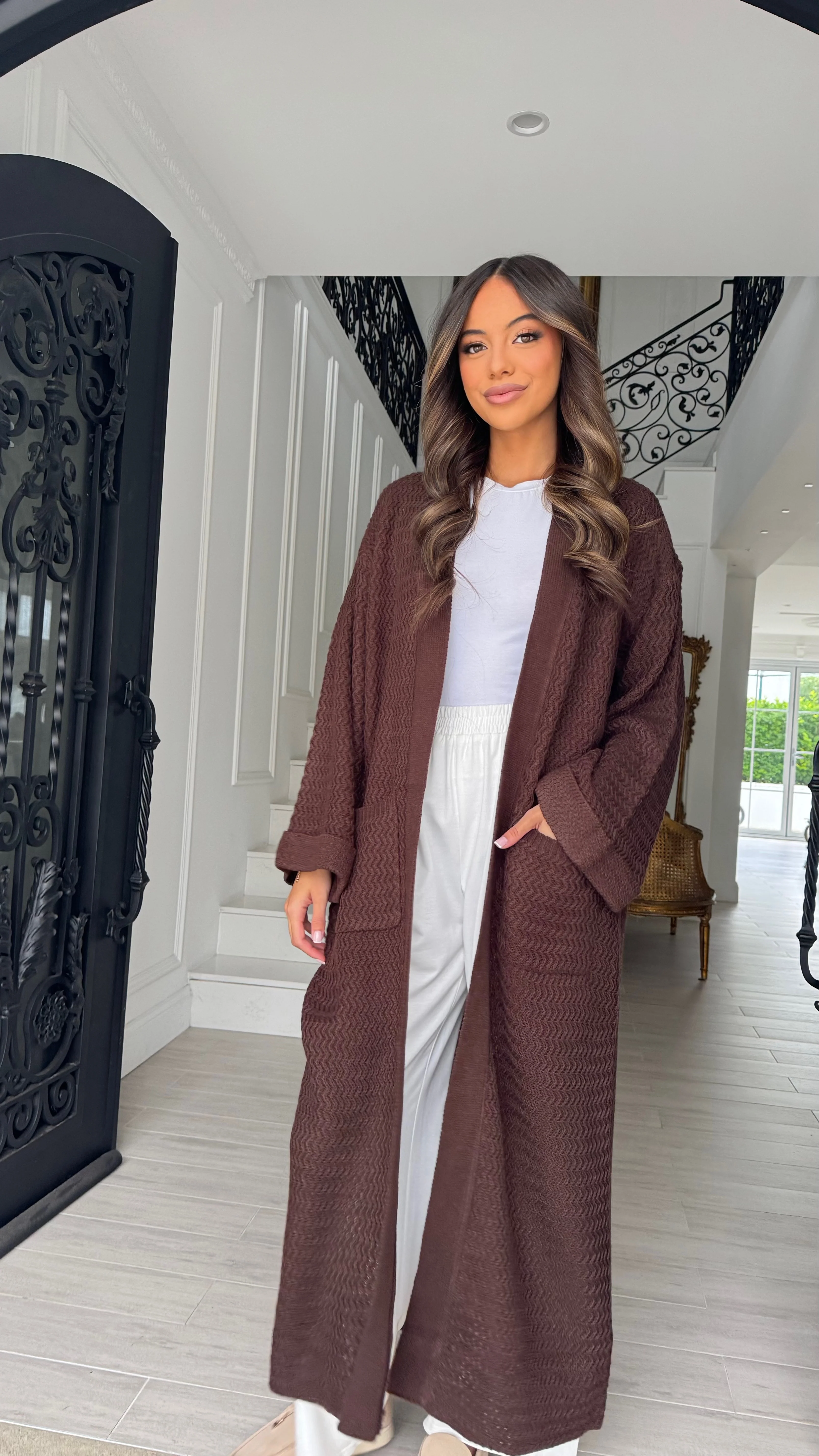 Oversized knit cardigan - Image 23