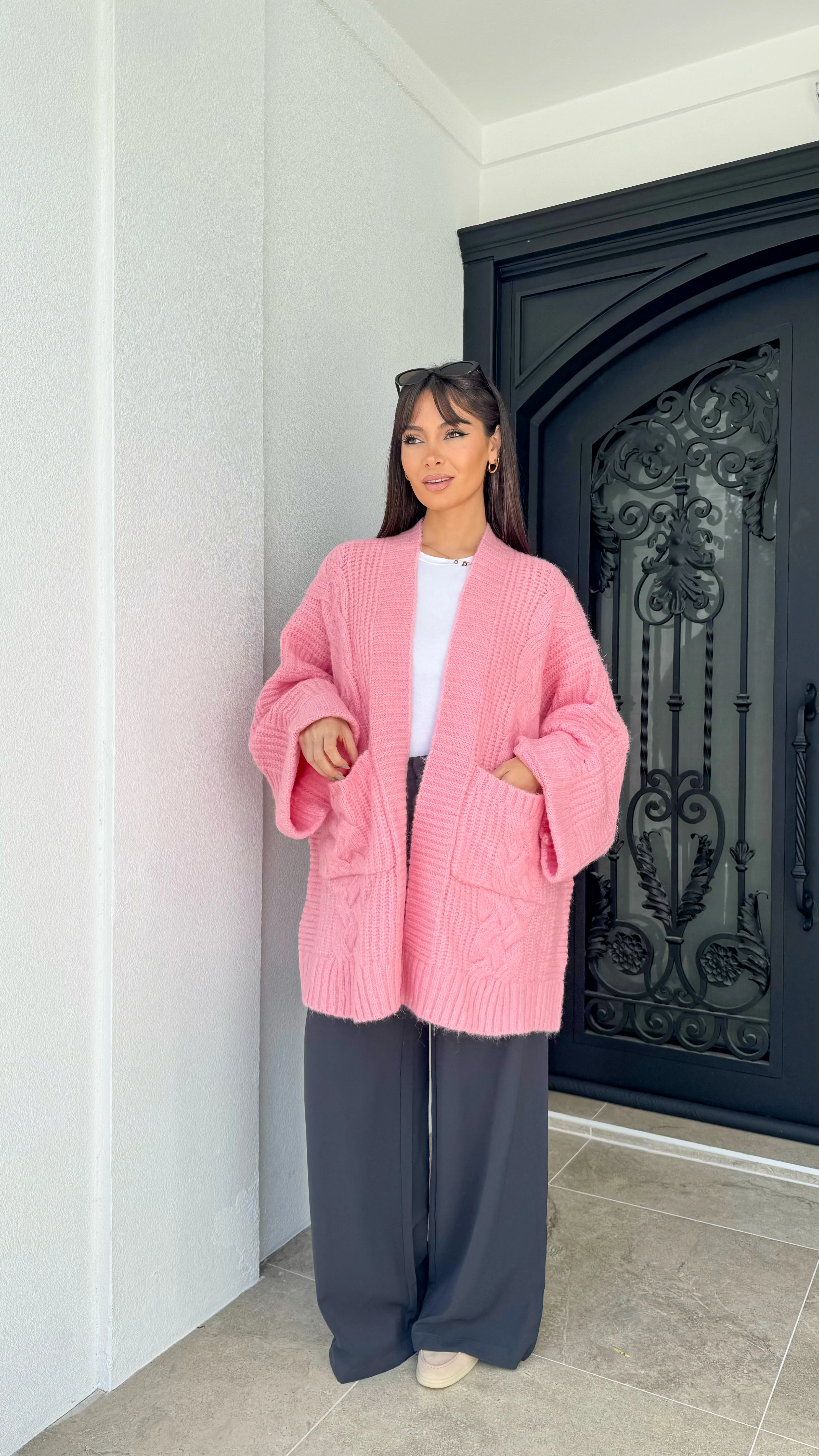 Chunky knit cardigan - Image 3