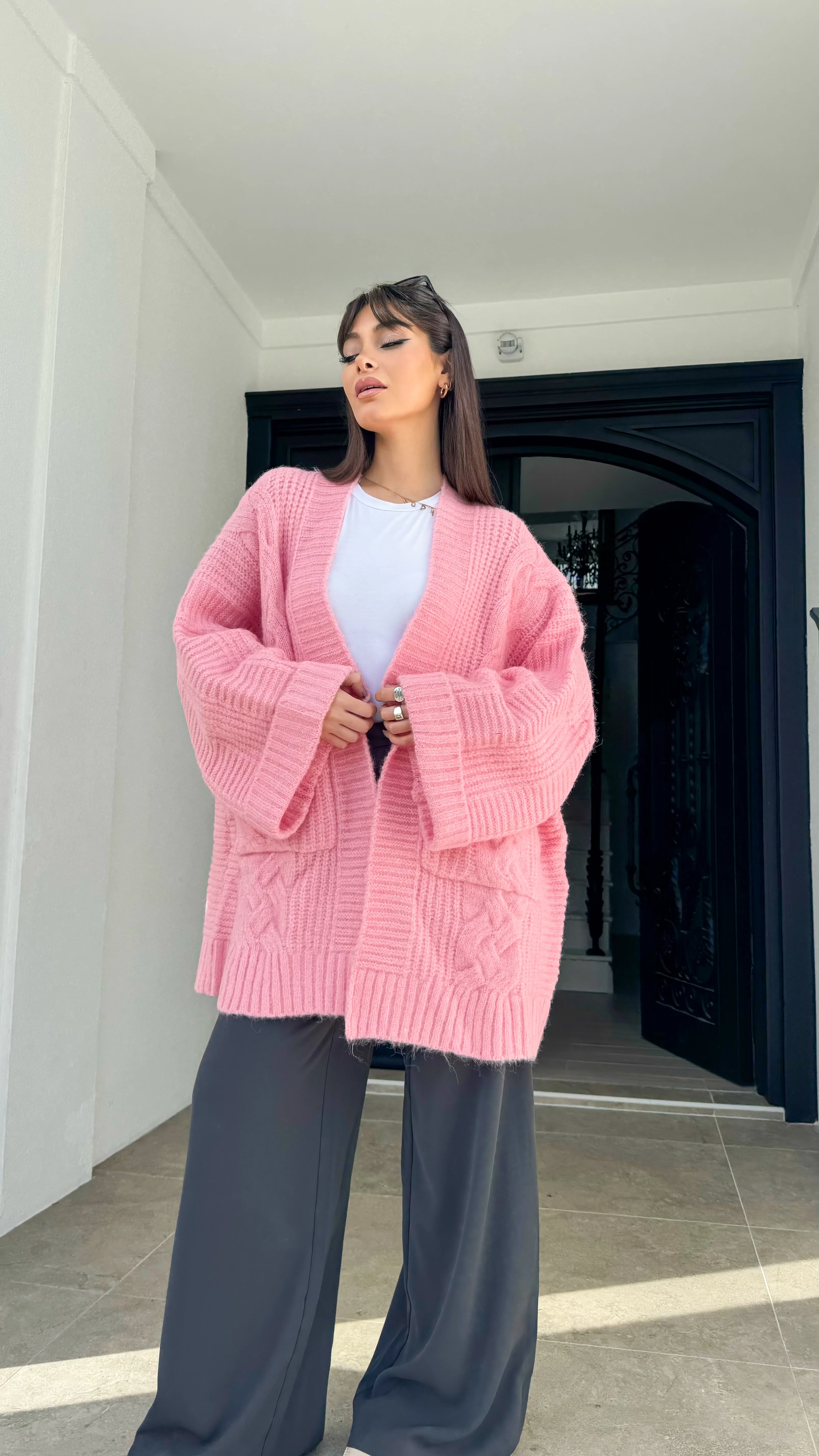 Chunky knit cardigan - Image 8