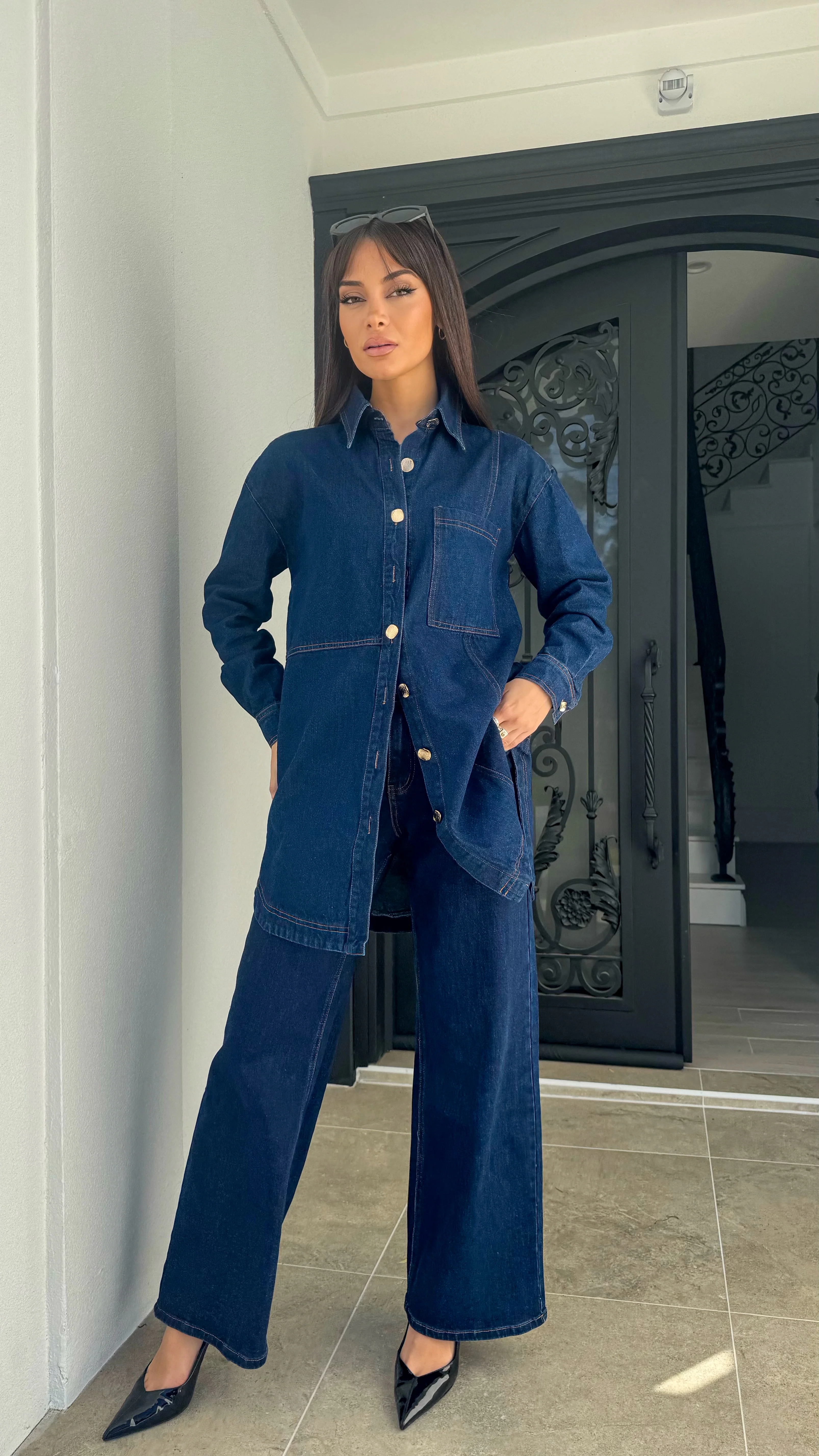 Denim shacket - Image 15