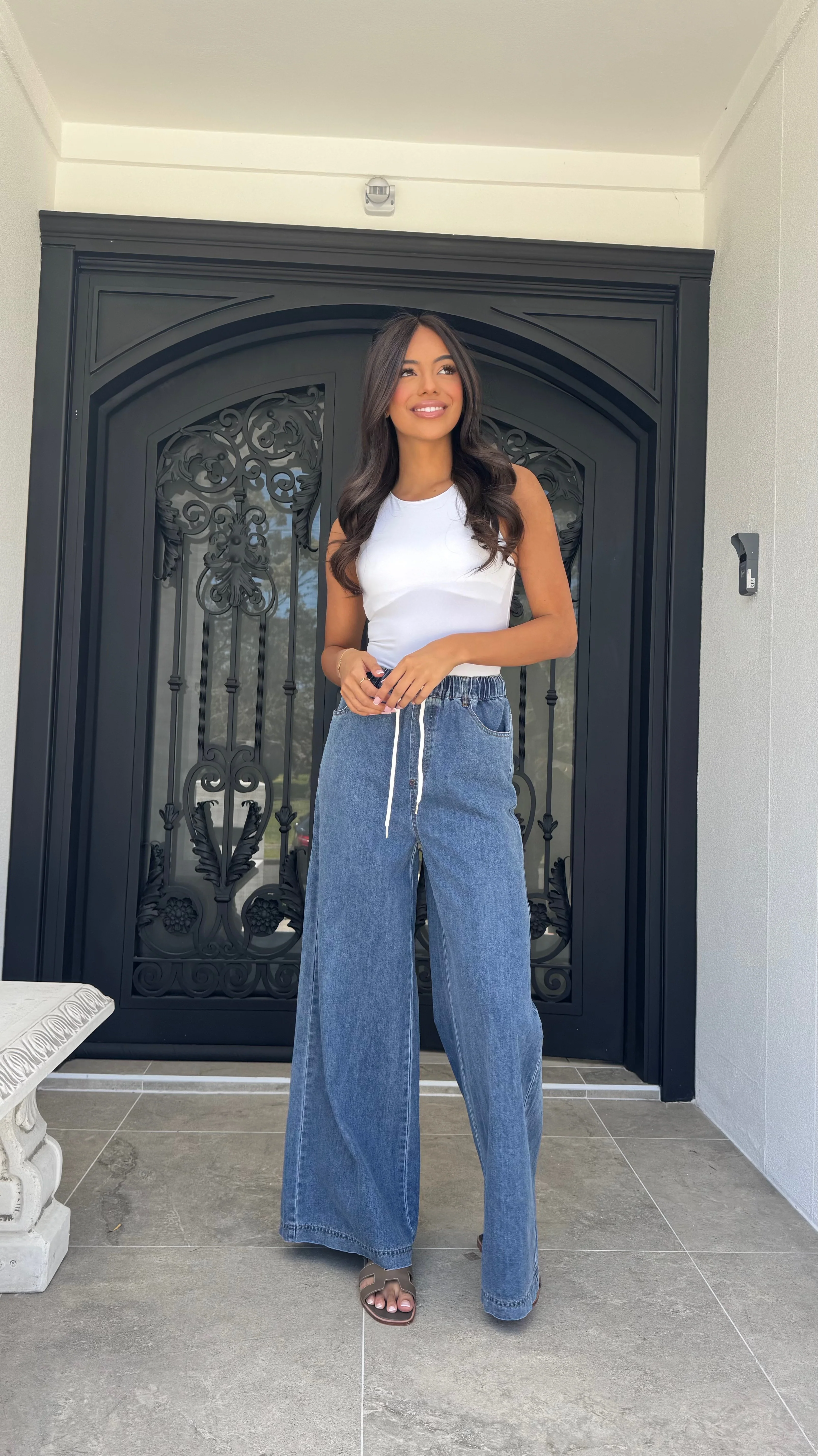 Denim wide leg pant - Image 2