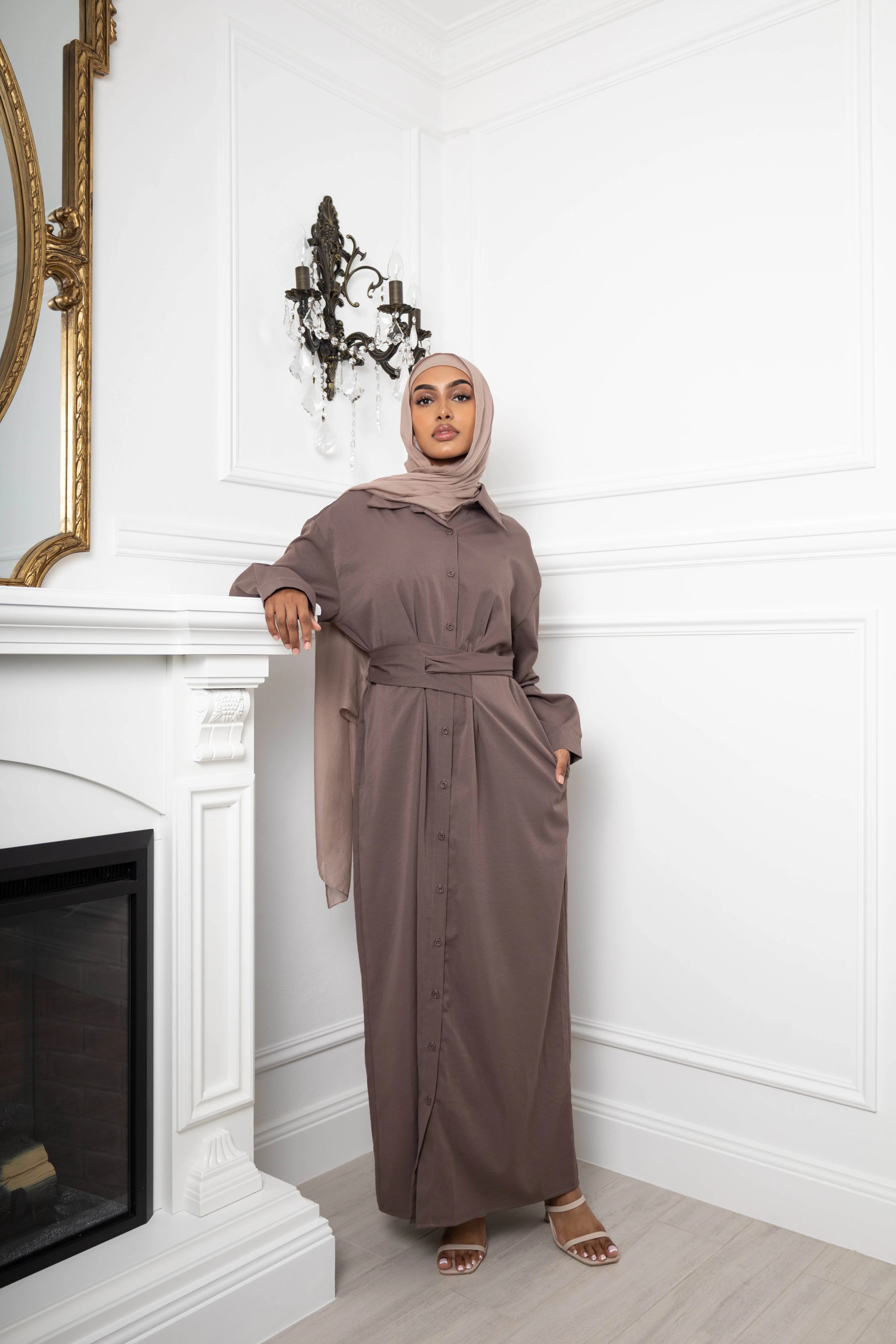 Nadirah unique belted maxi - Image 10