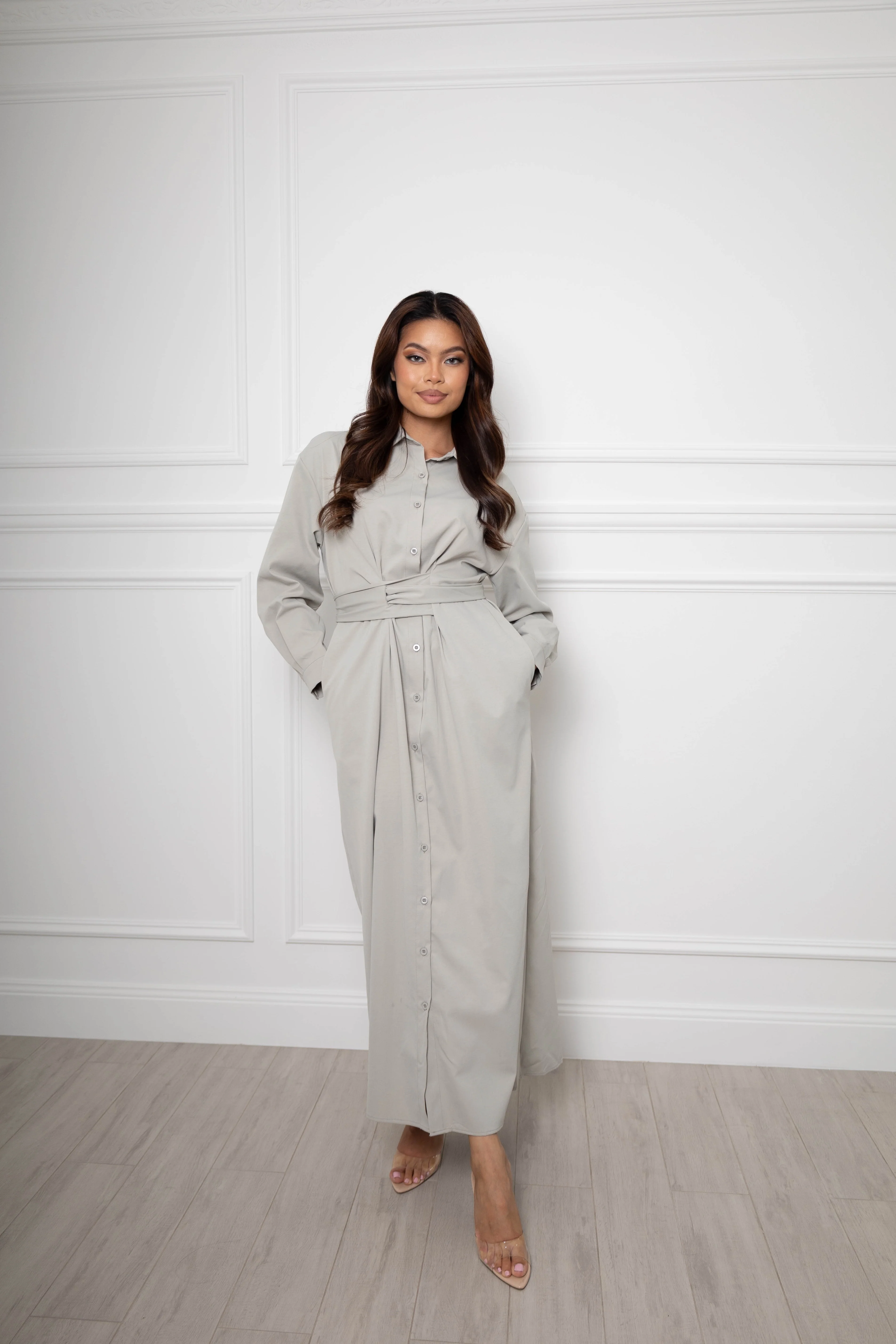 Nadirah unique belted maxi - Image 11