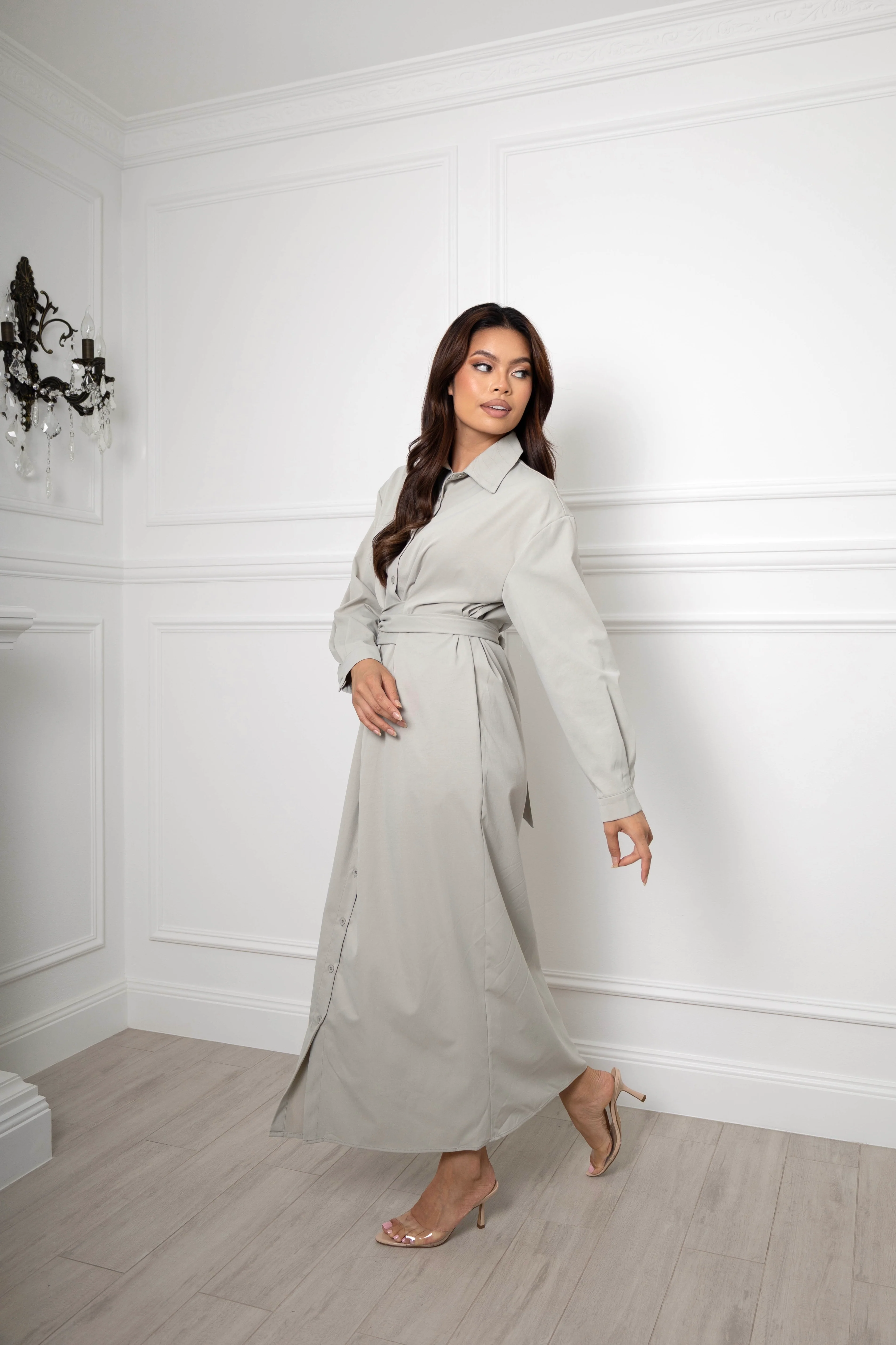 Nadirah unique belted maxi - Image 4