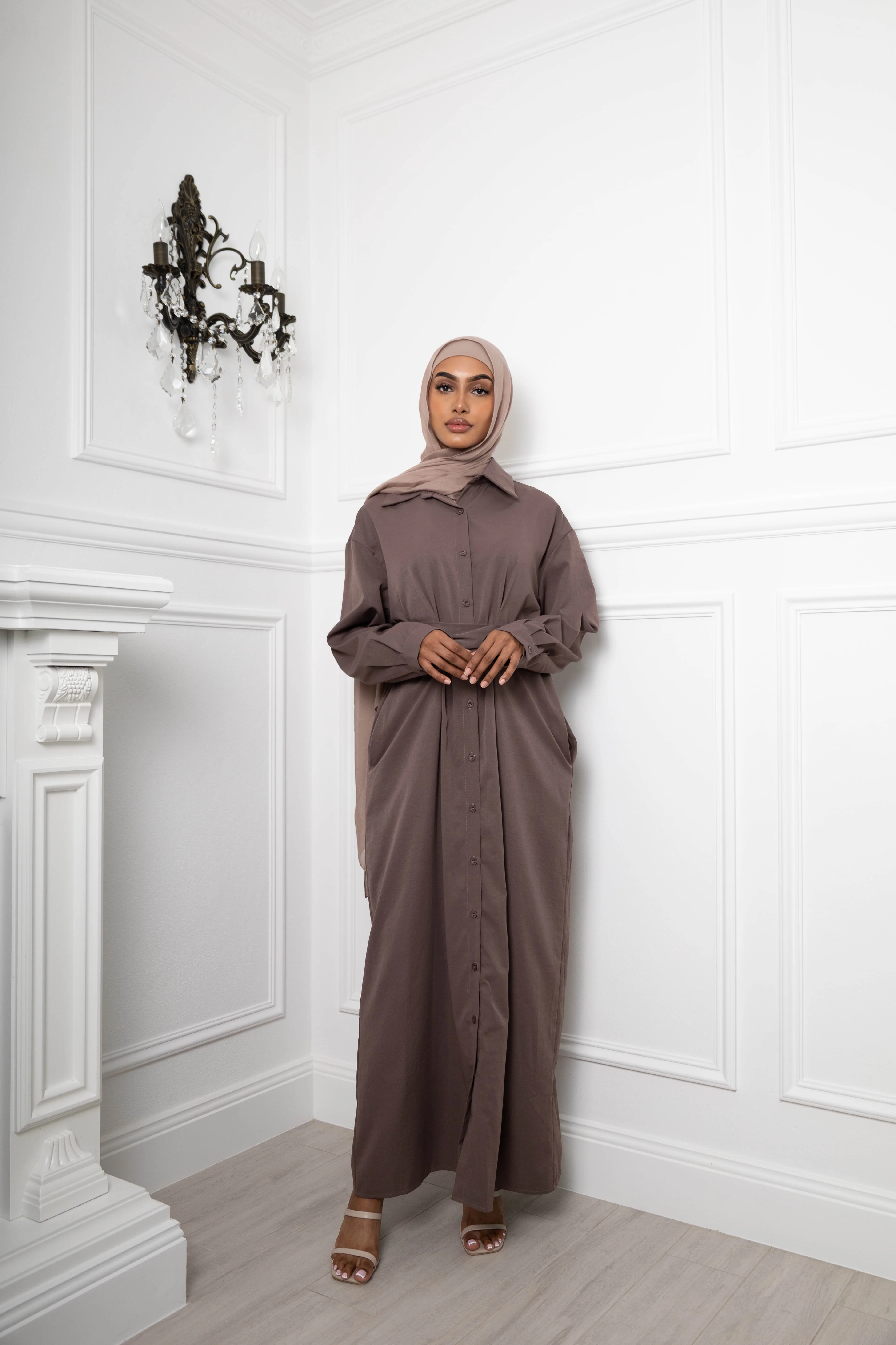 Nadirah unique belted maxi - Image 9