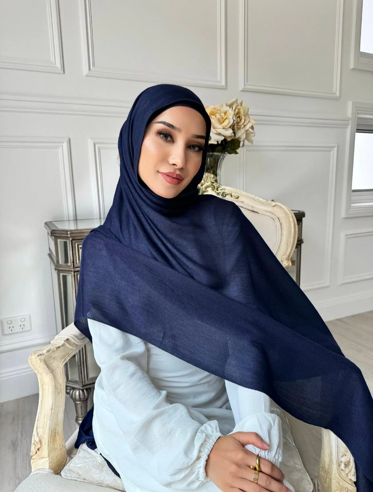 Navy Scarf