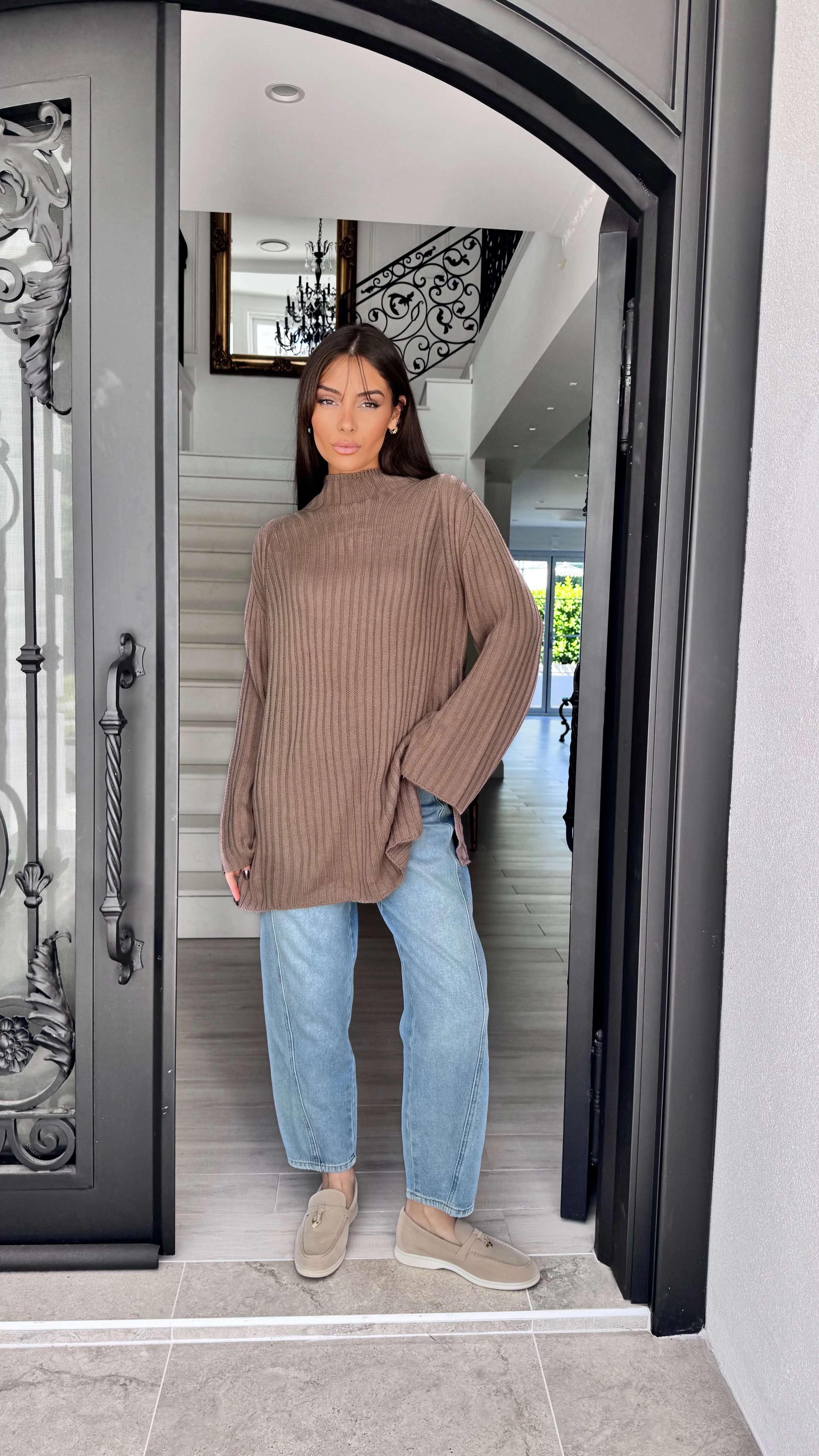 Ribbed Knit Top - Image 3