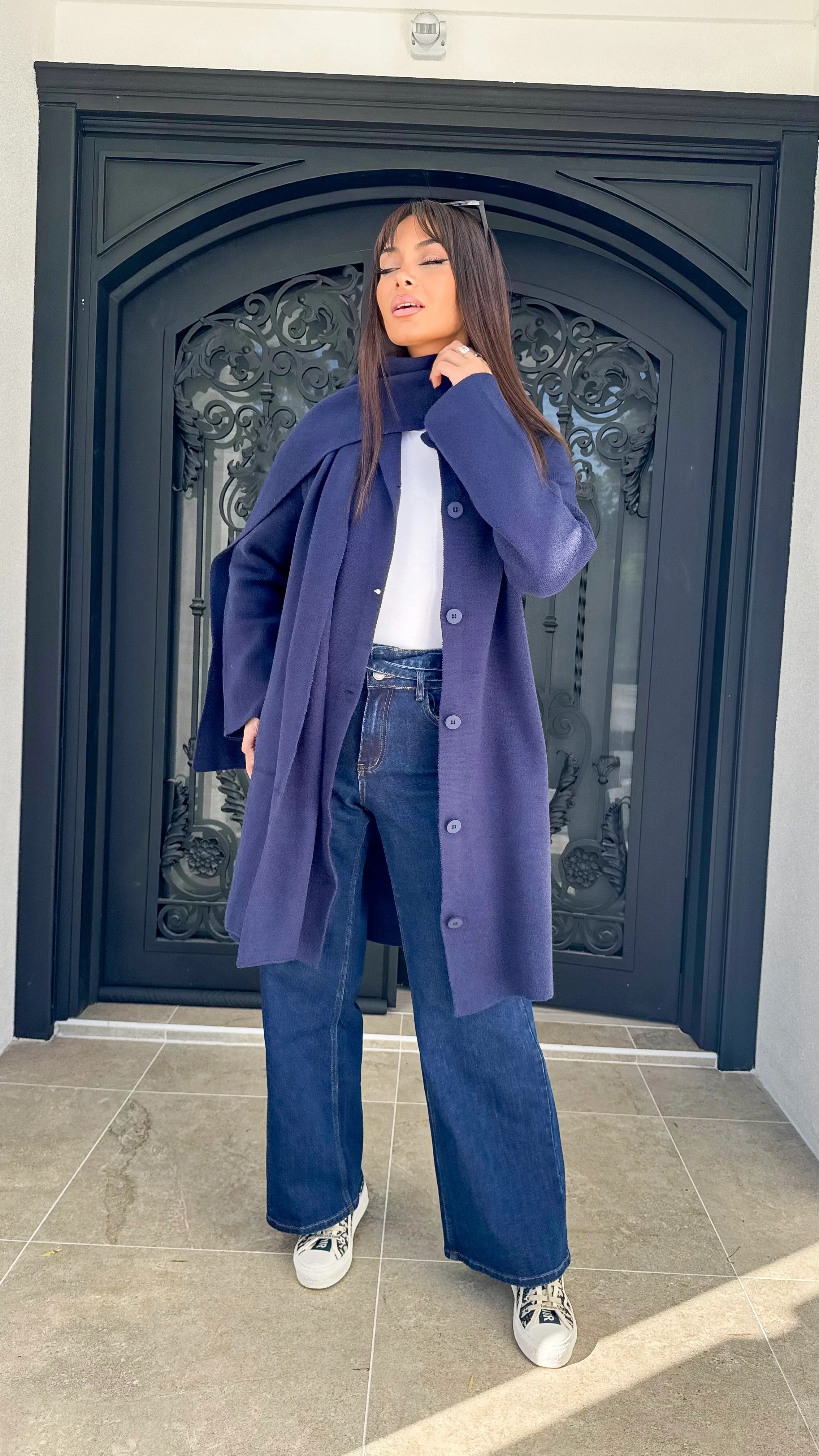 Sara Scarf Knit Cardigan - Image 14