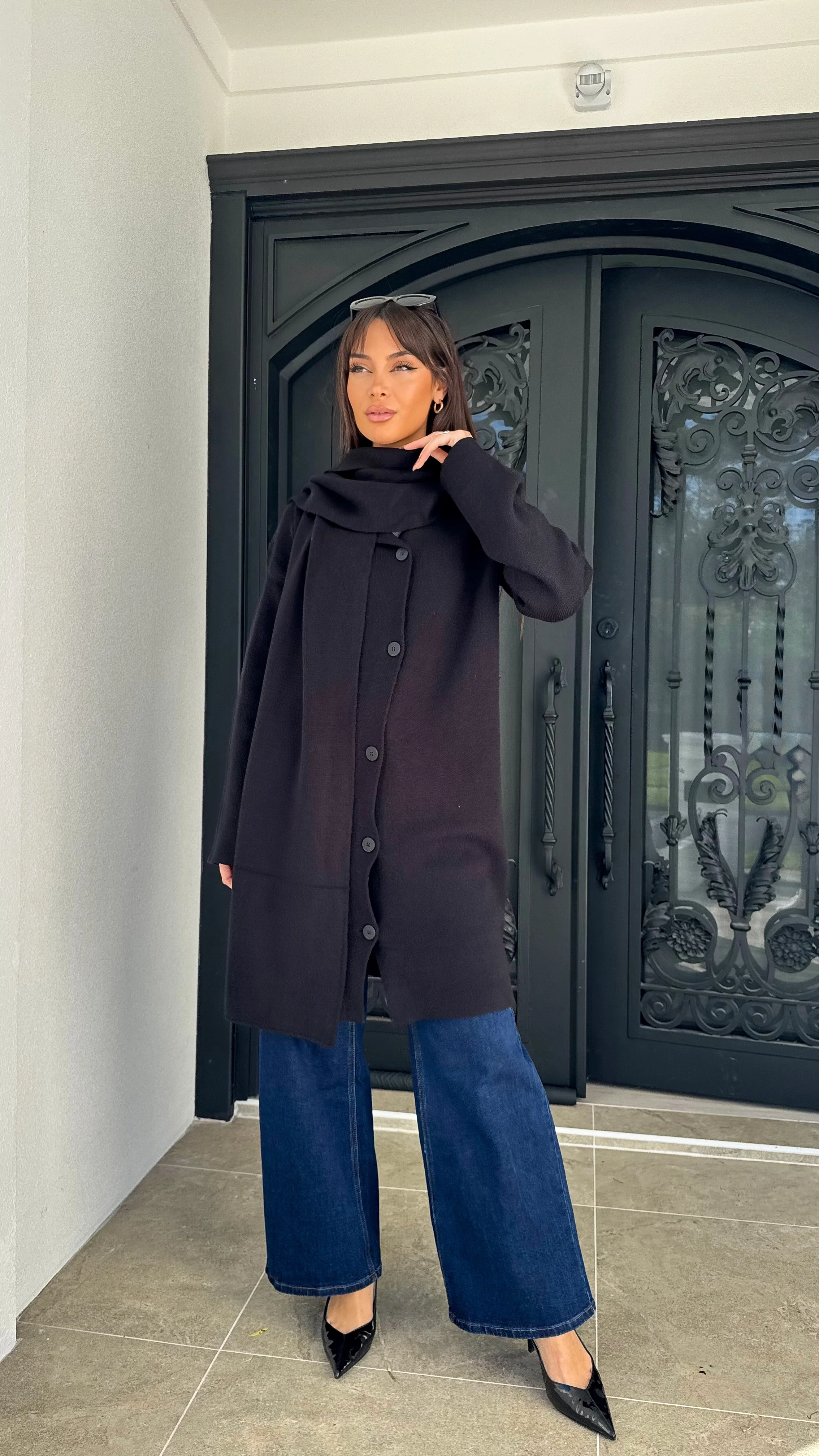 Sara Scarf Knit Cardigan - Image 15