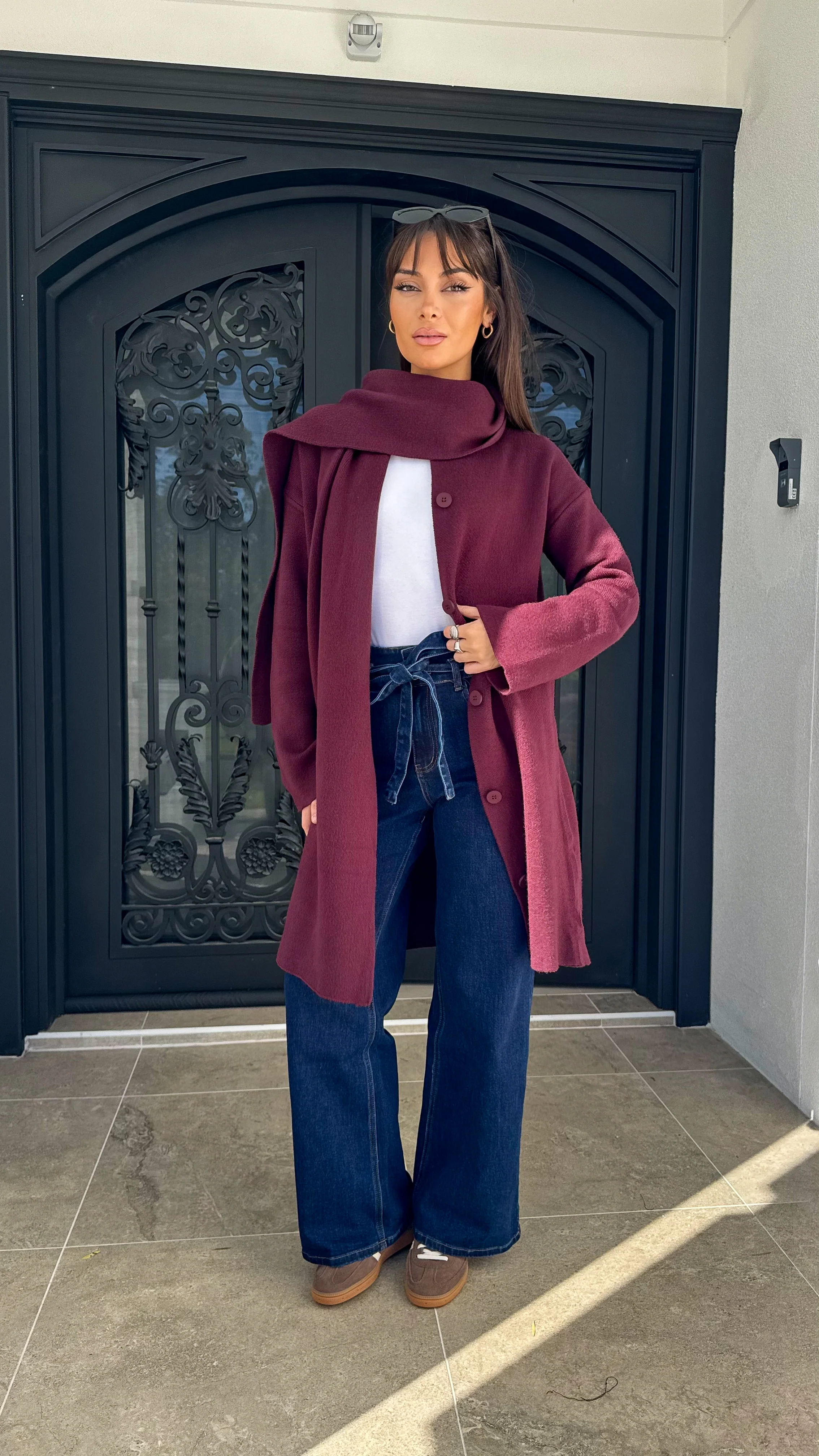 Sara Scarf Knit Cardigan - Image 6