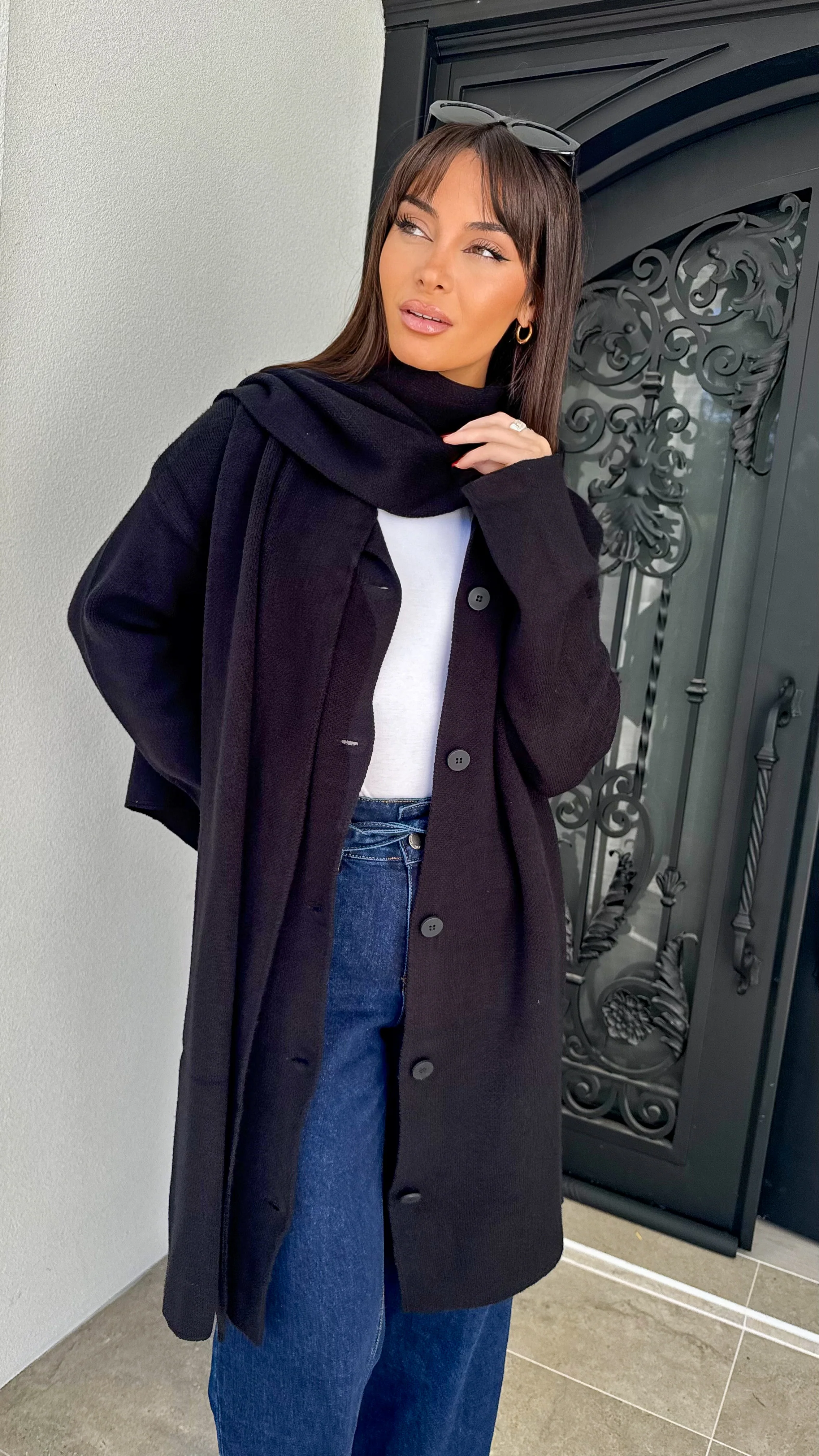 Sara Scarf Knit Cardigan - Image 8