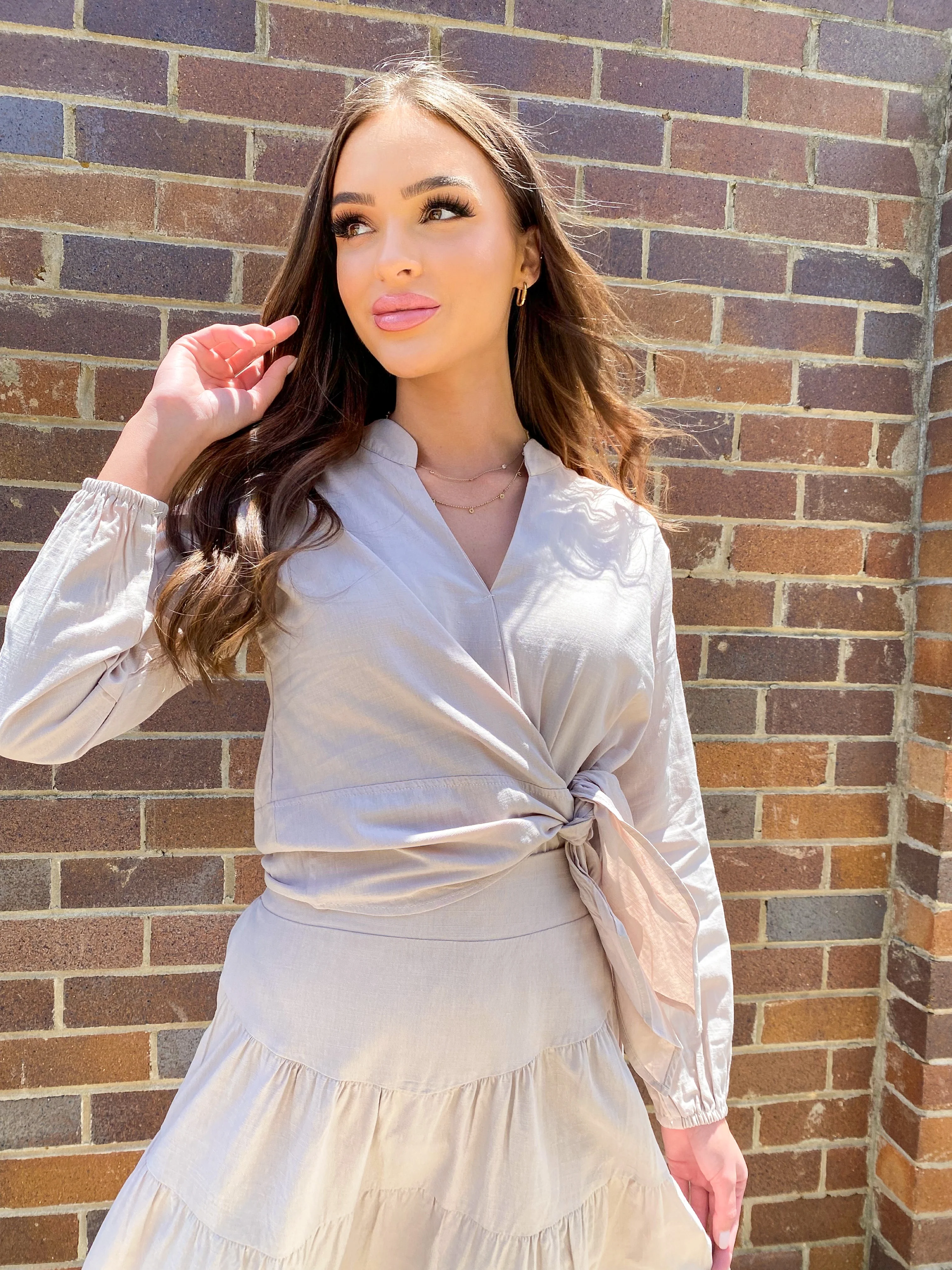Side tie blouse - Image 6
