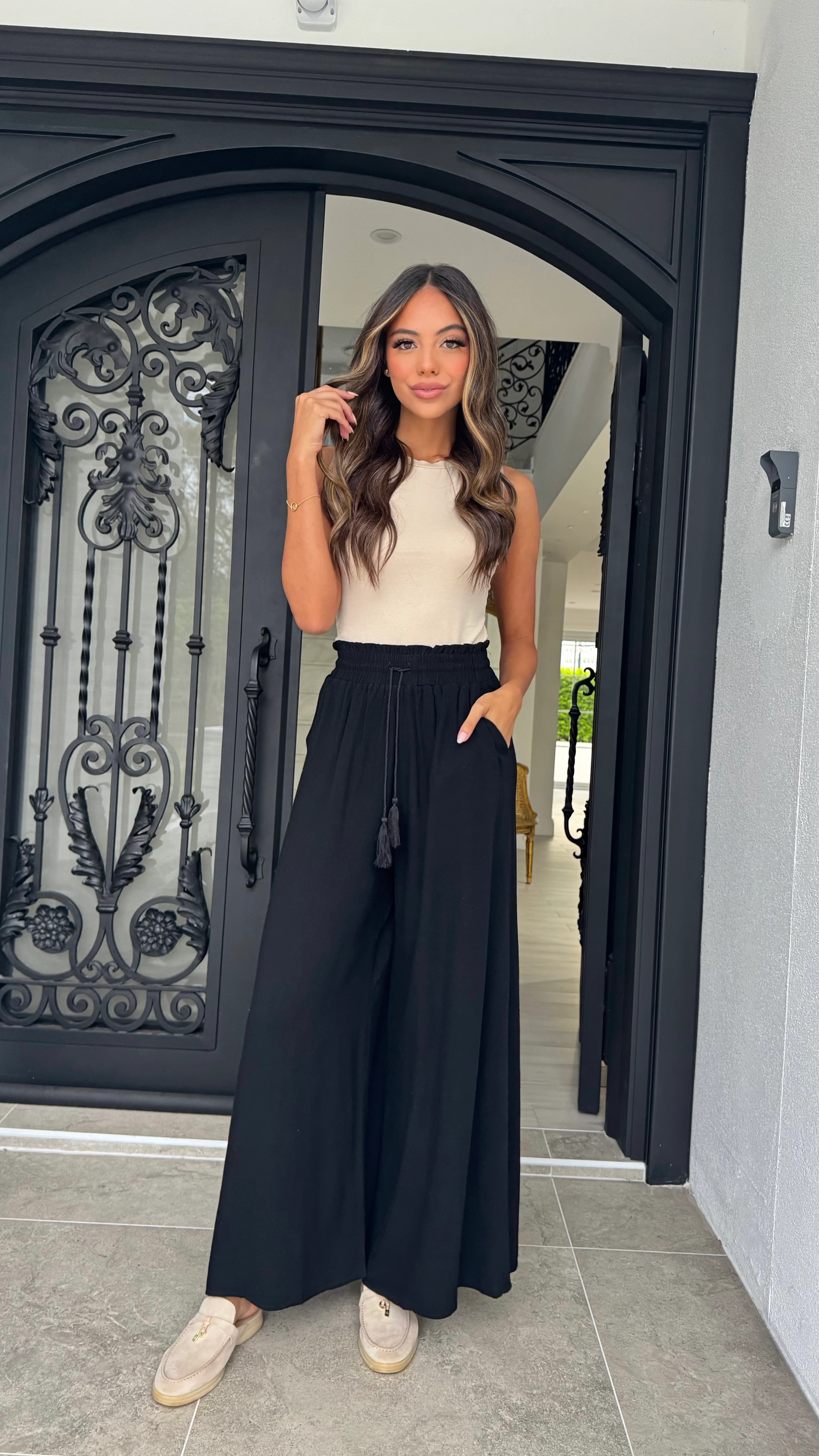 Staple Wide leg Linen Pant - Image 5