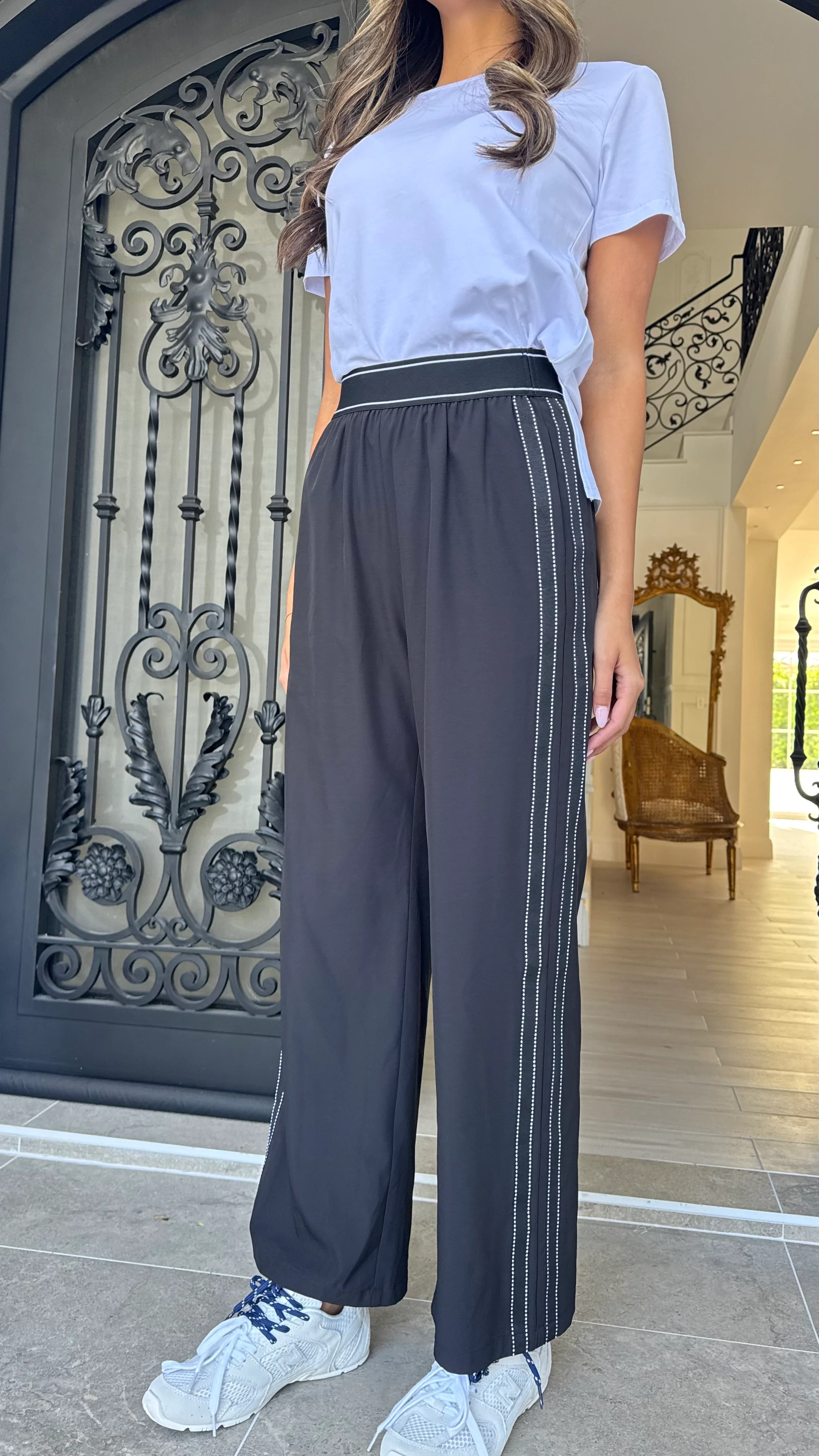 Stripe elastic waist pant - Image 5