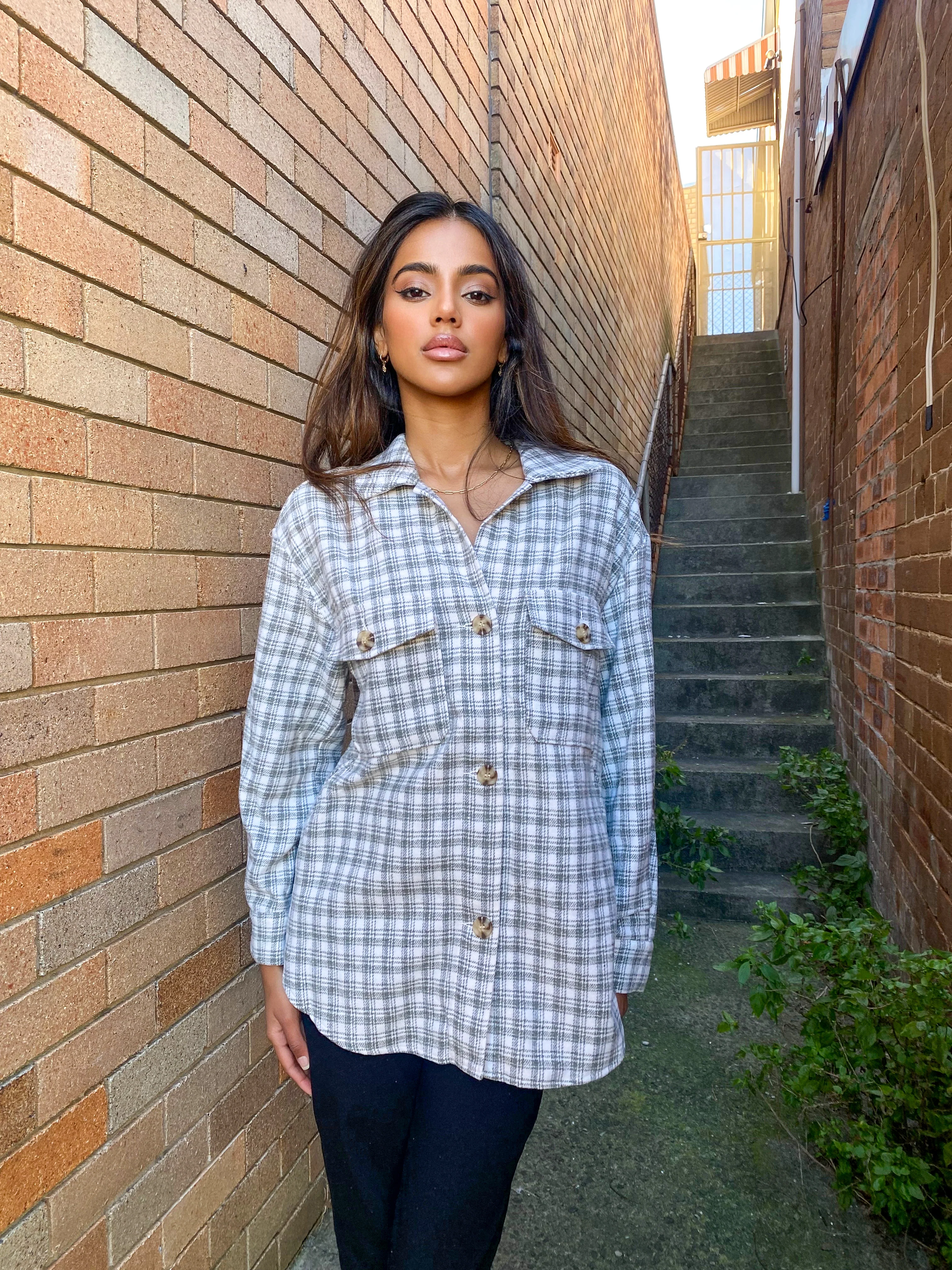 Stripe Shacket shirt - Image 3