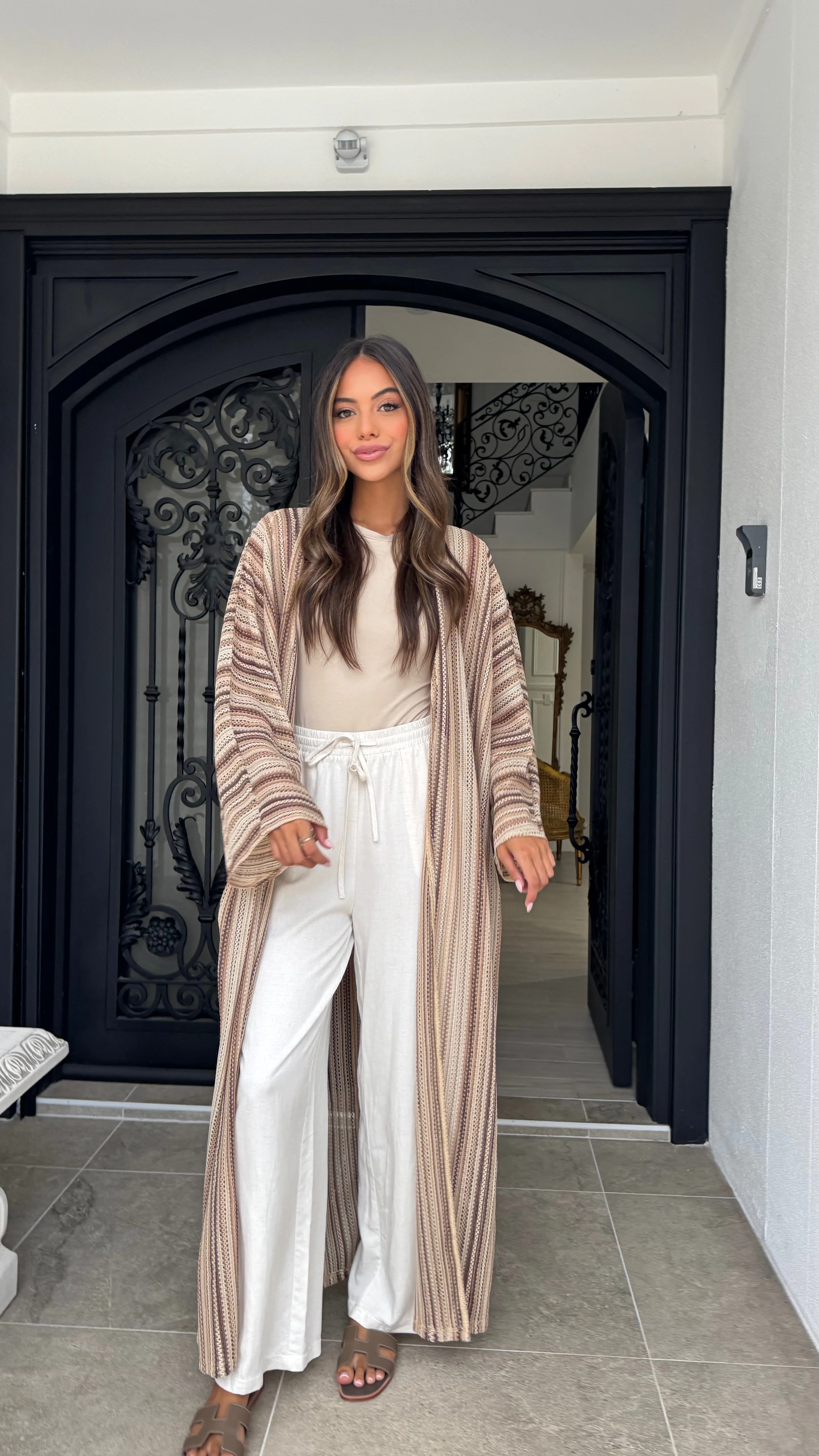 Printed crochet kimono - Image 5