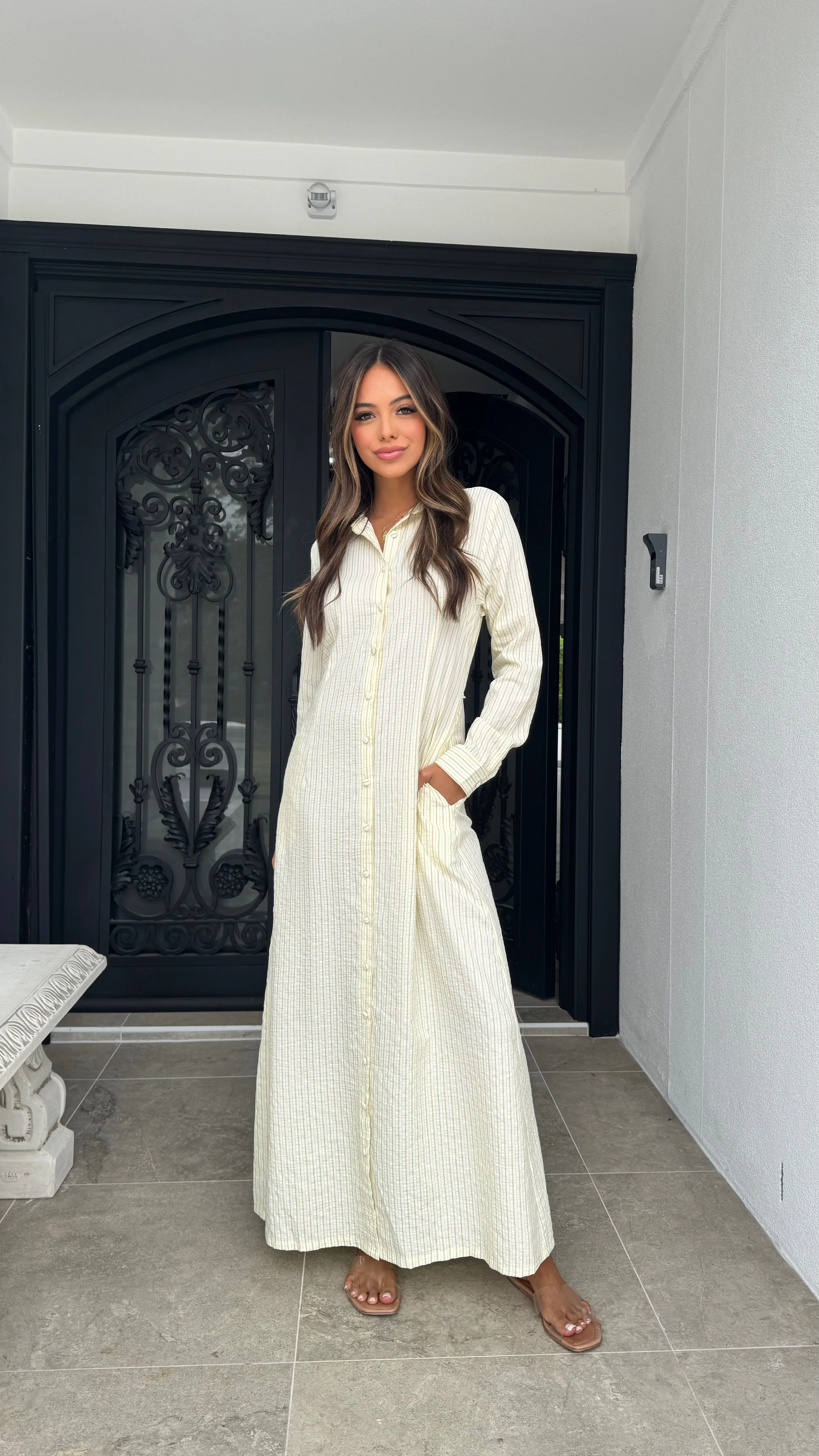 Stripe button maxi - Image 4